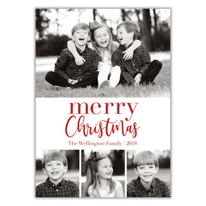 Four Photo Christmas Card