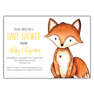 Fox Baby Shower