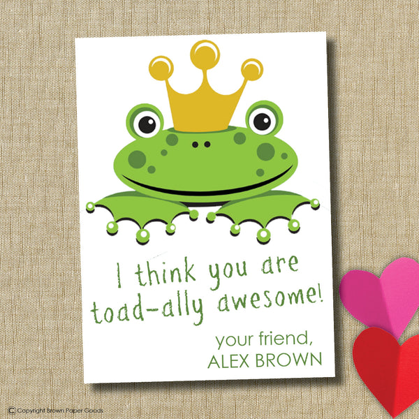 Frog Valentine. Instant Download
