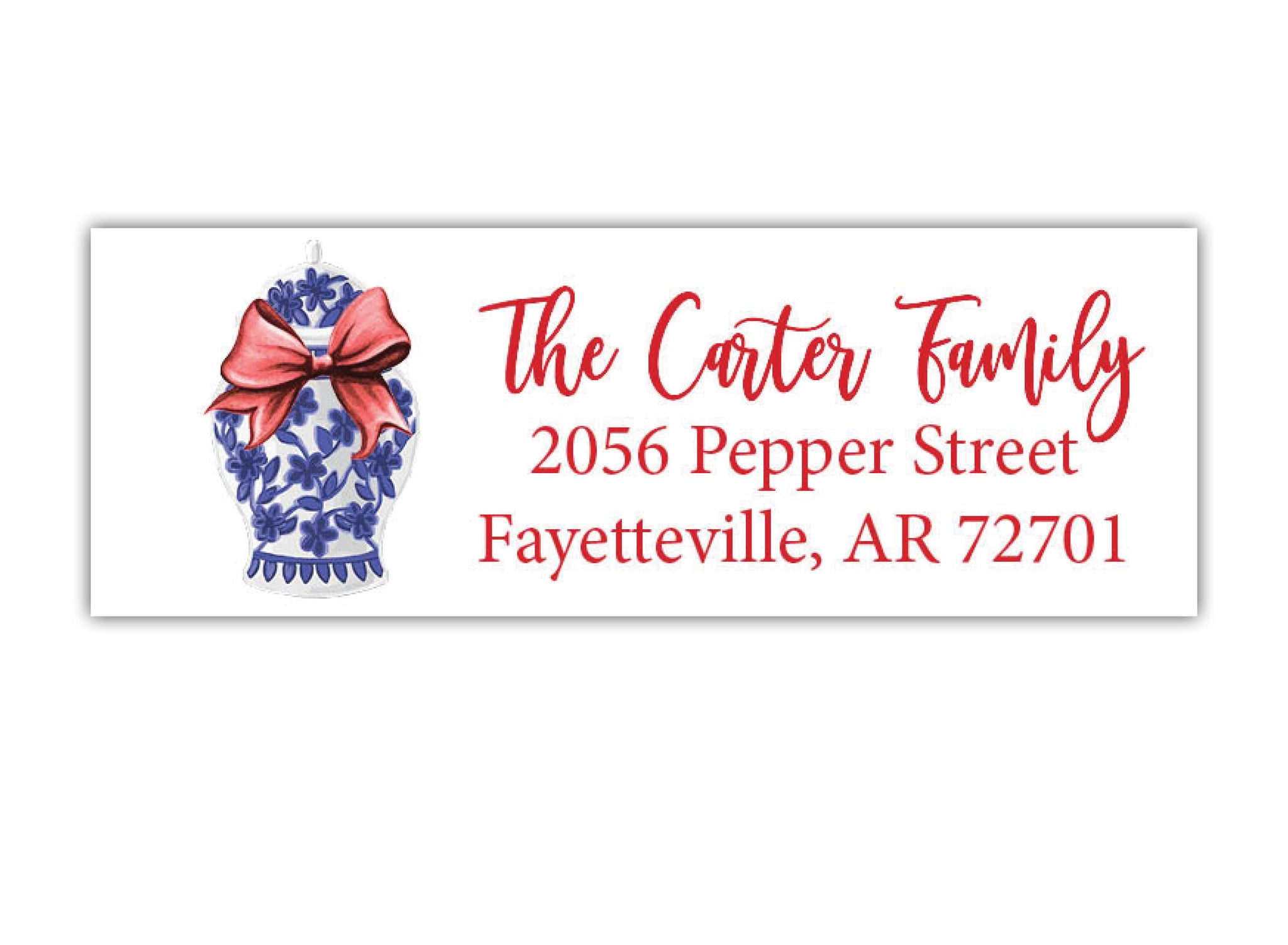 Christmas Ginger Jar