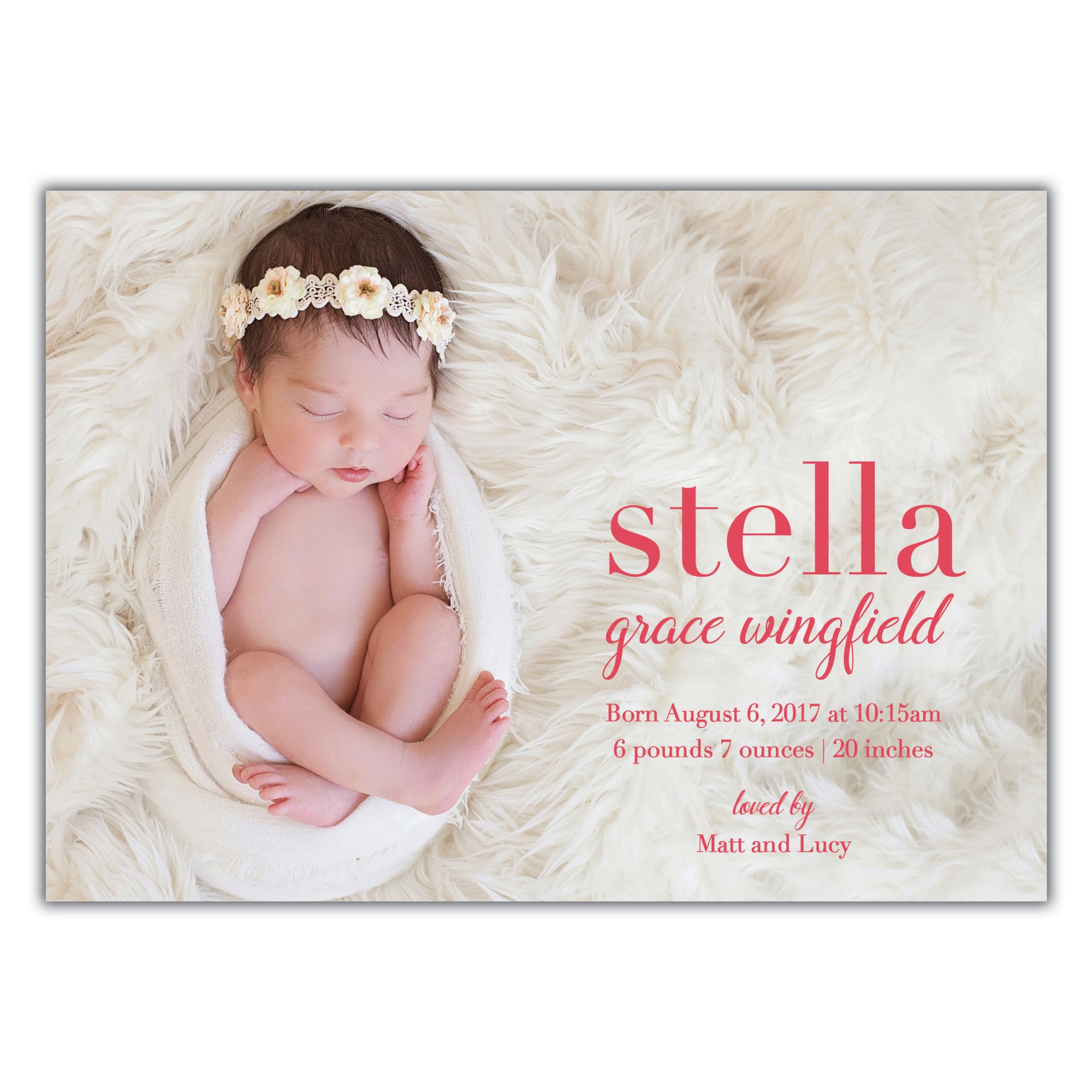 Classic Birth Announcement