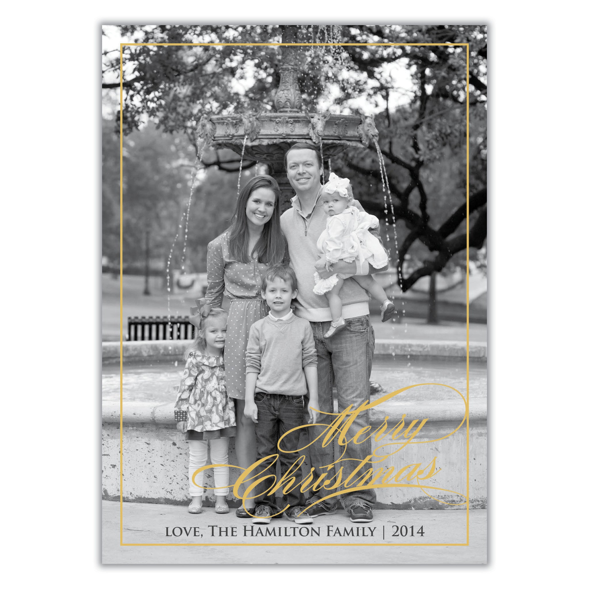 Gold Merry Christmas