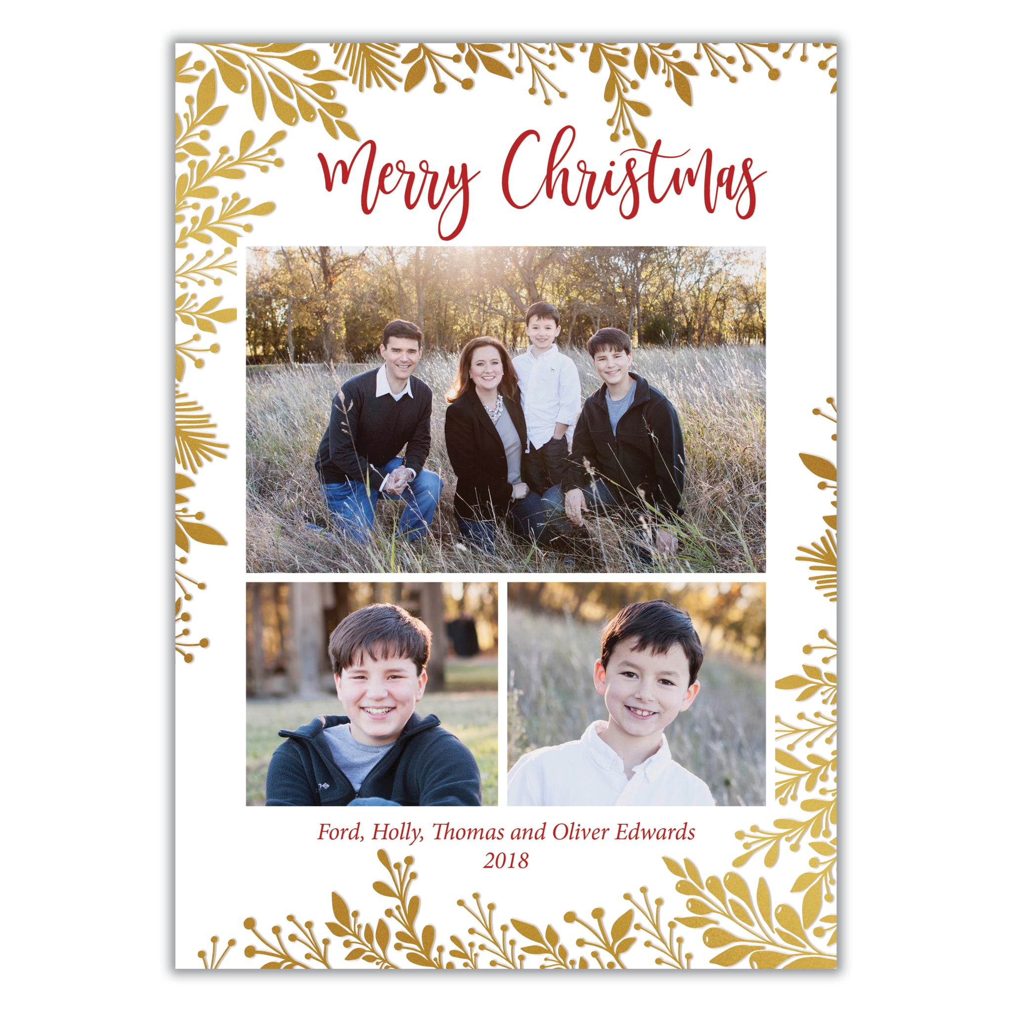 Multiple Photo Christmas Card