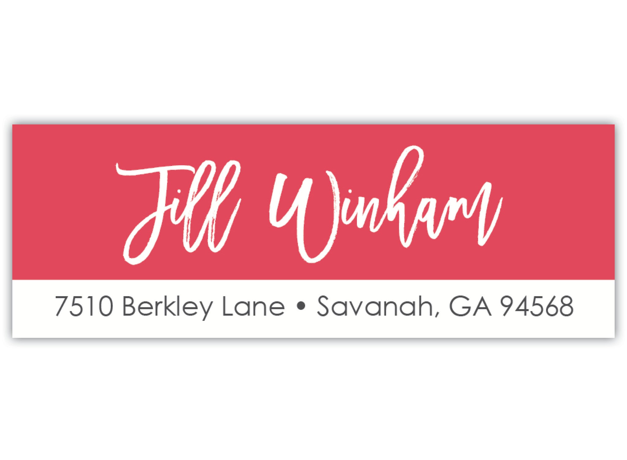 Color Return Address Label