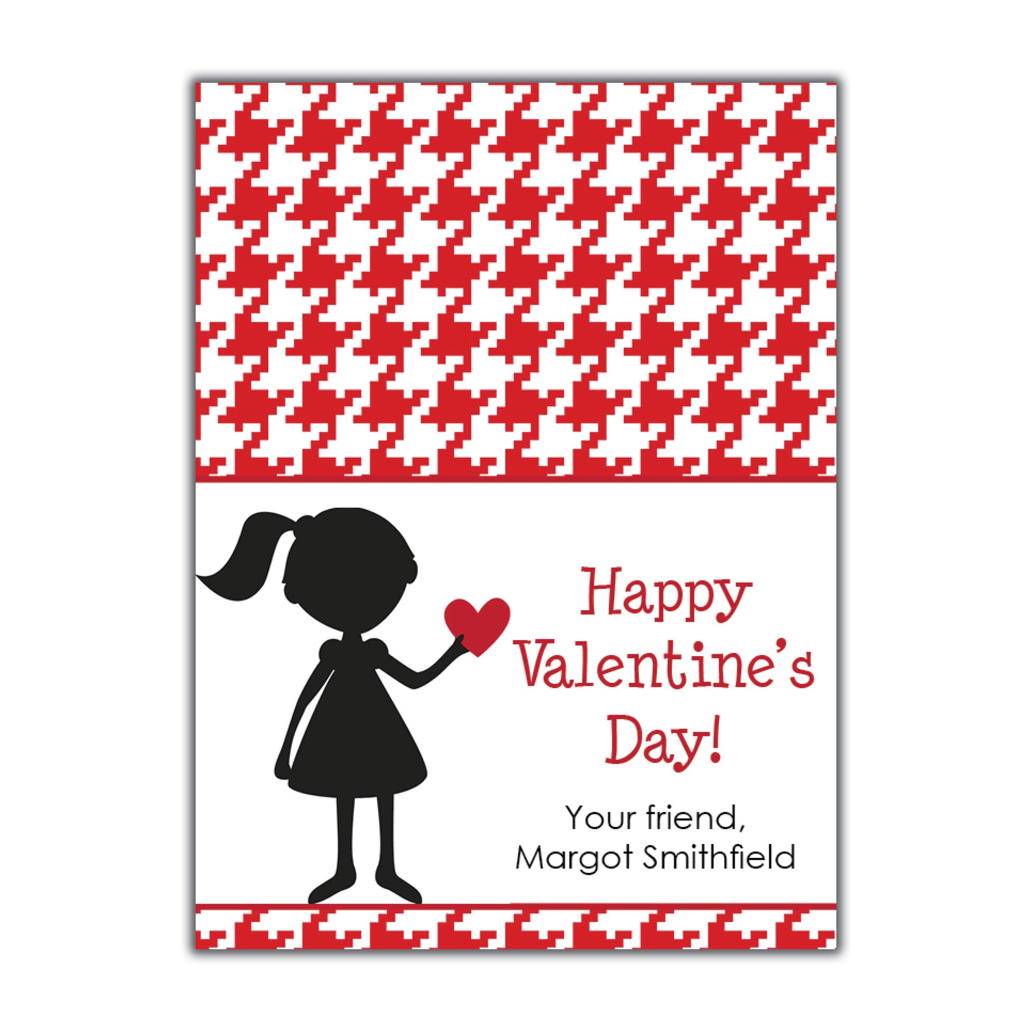 Silhouette Valentine. Instant Download