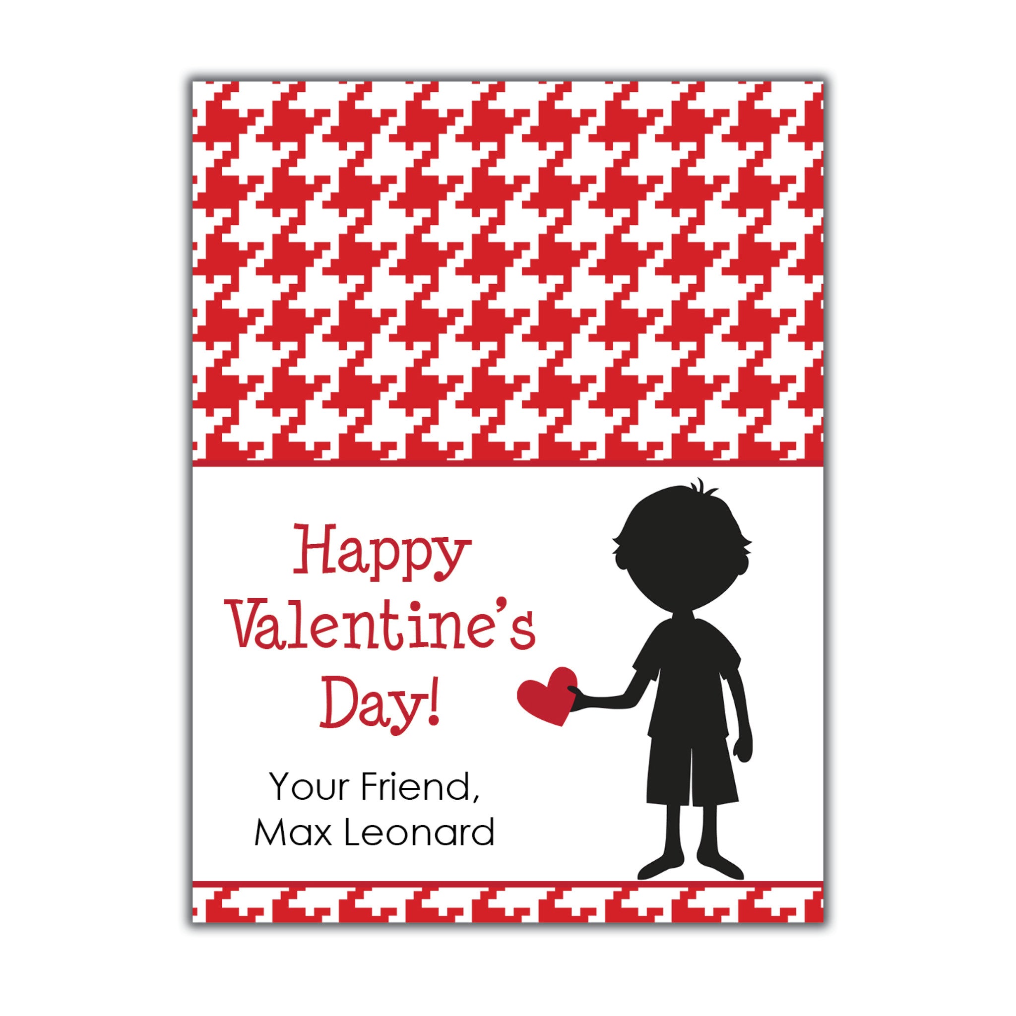 Silhouette Valentine. Instant Download