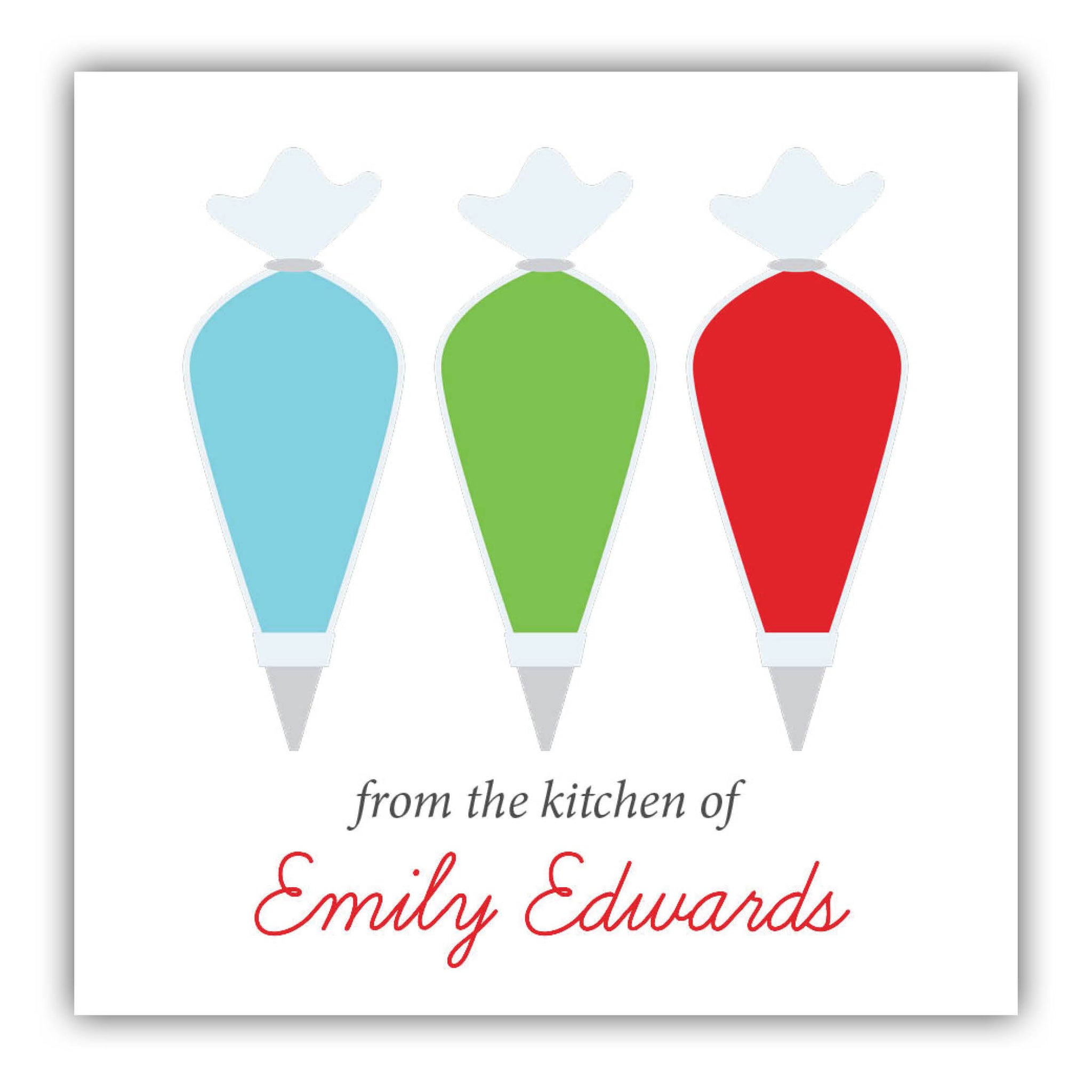 Christmas baking labels