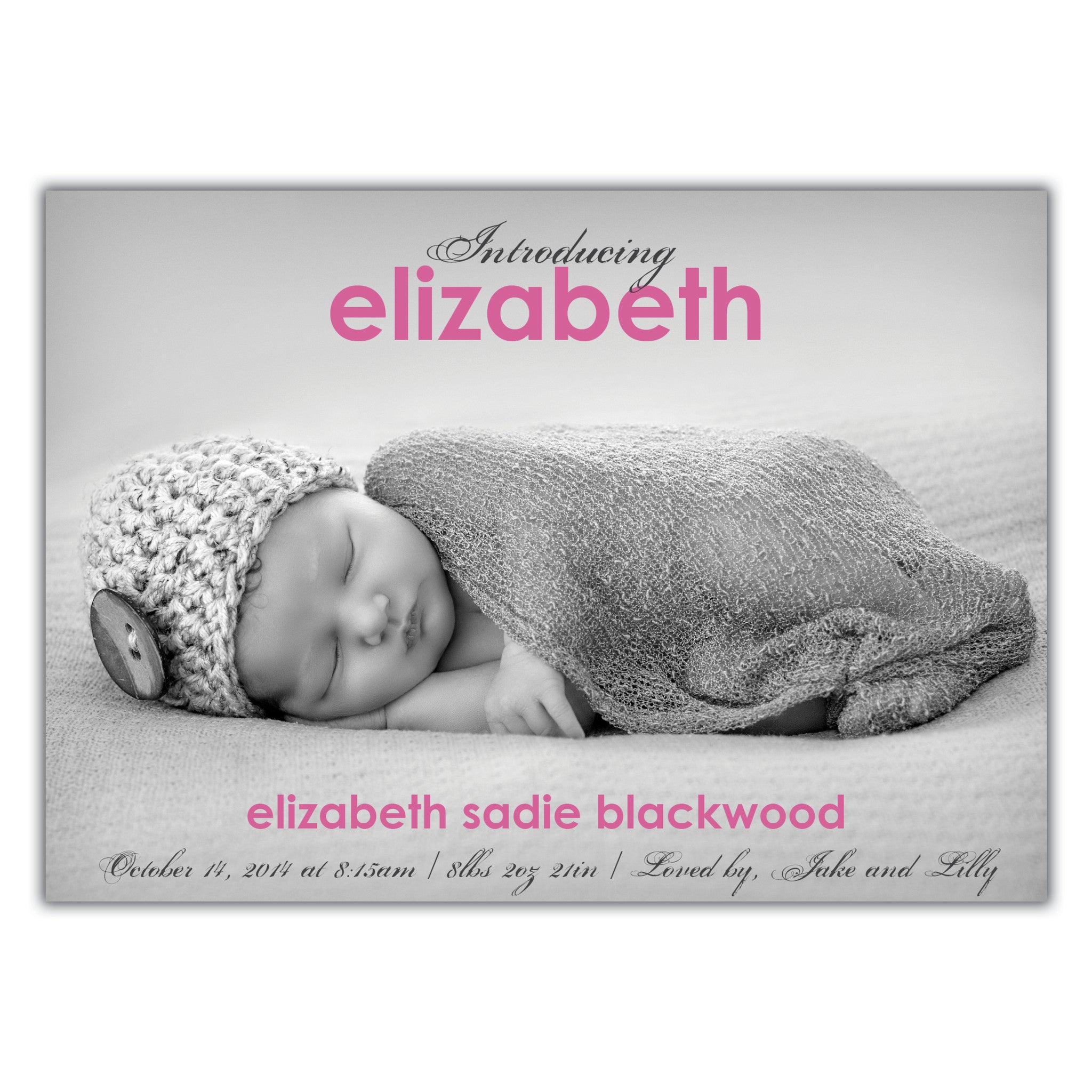 Introducing Birth Announcement