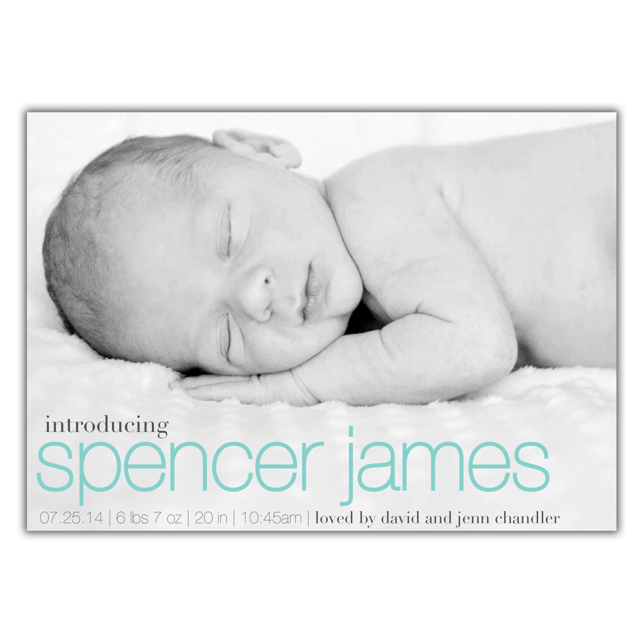 Modern Birth Announcement