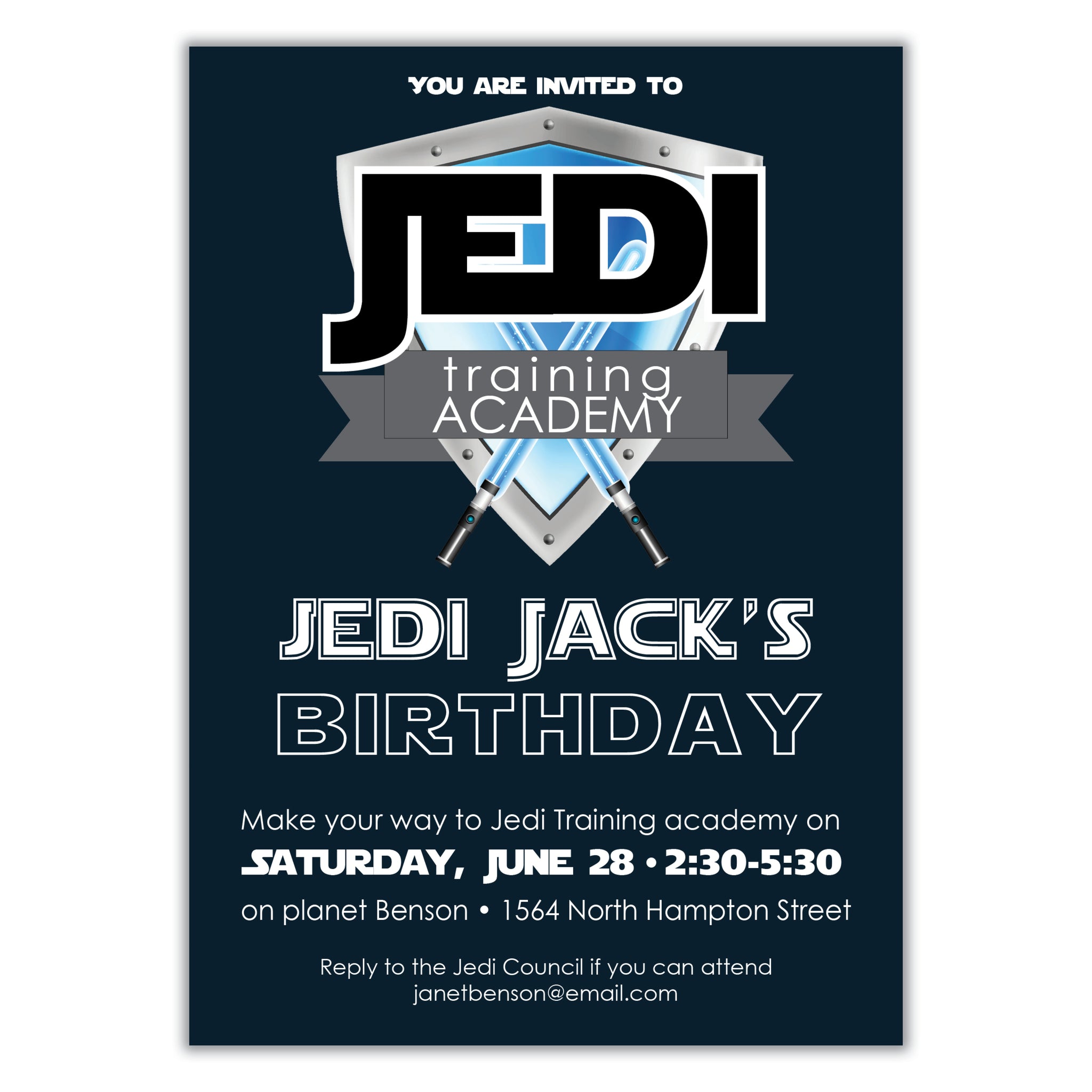 Star Wars Birthday Invitation
