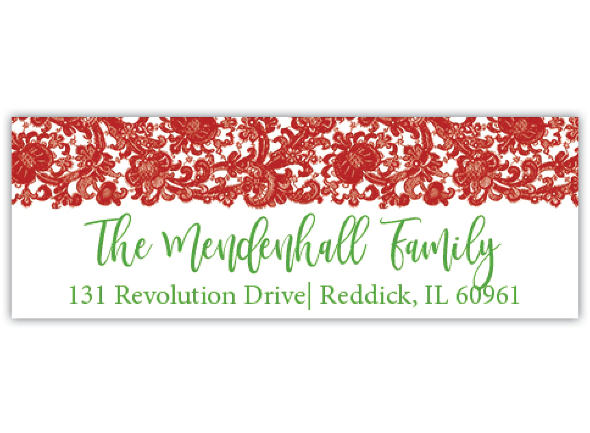Lace Return Address Label
