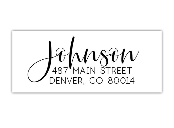 Large Name Return Label - Brown Paper Studios