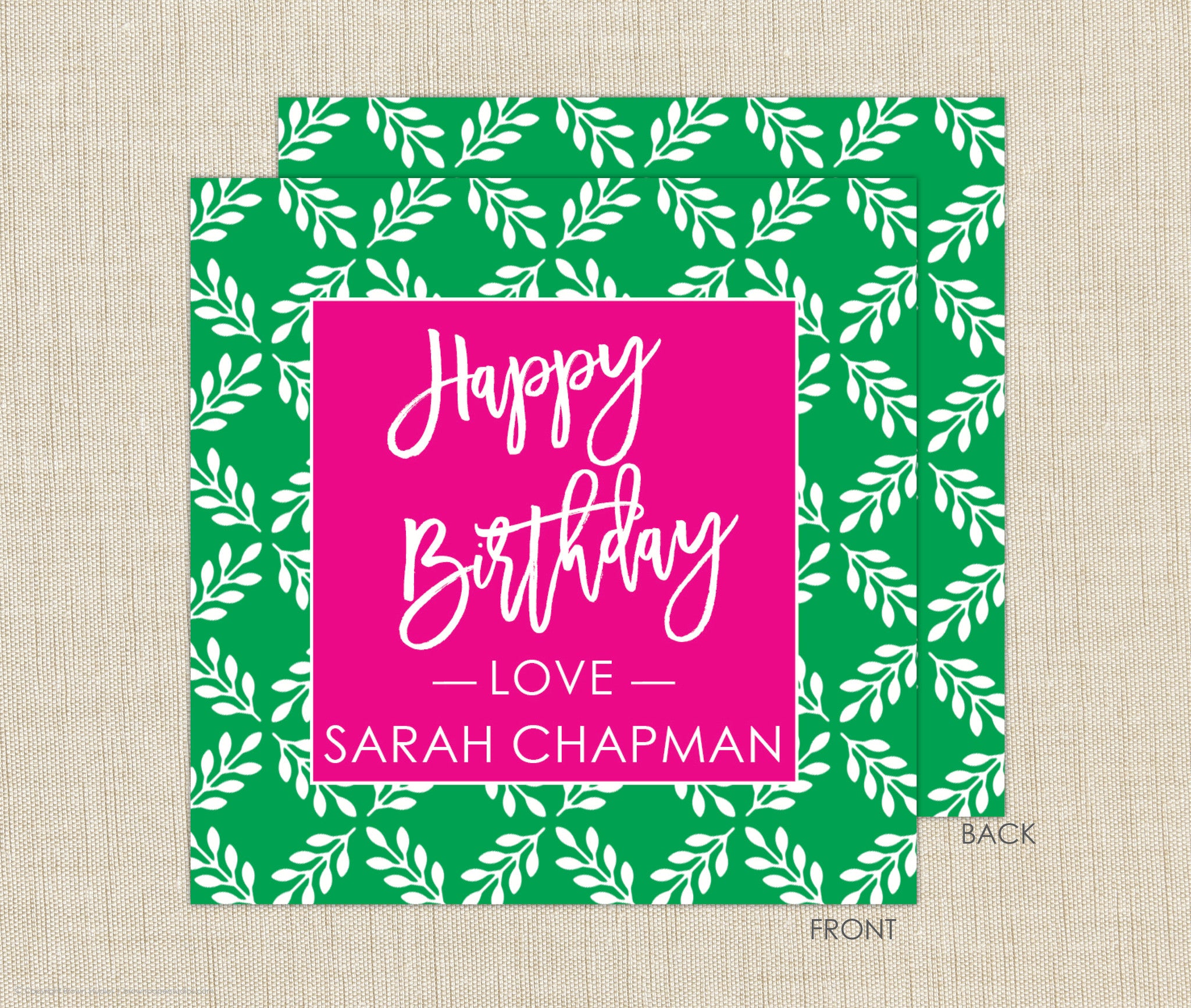 Laurel Gift Enclosure Cards