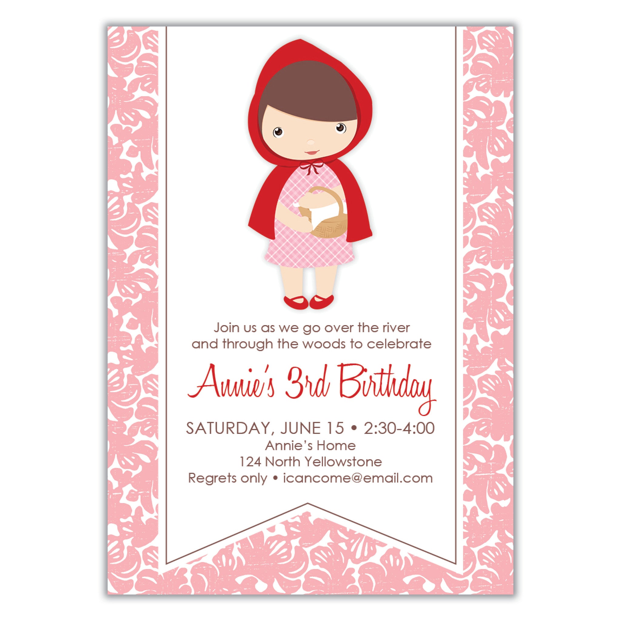 Little Red Riding Hood Invitation