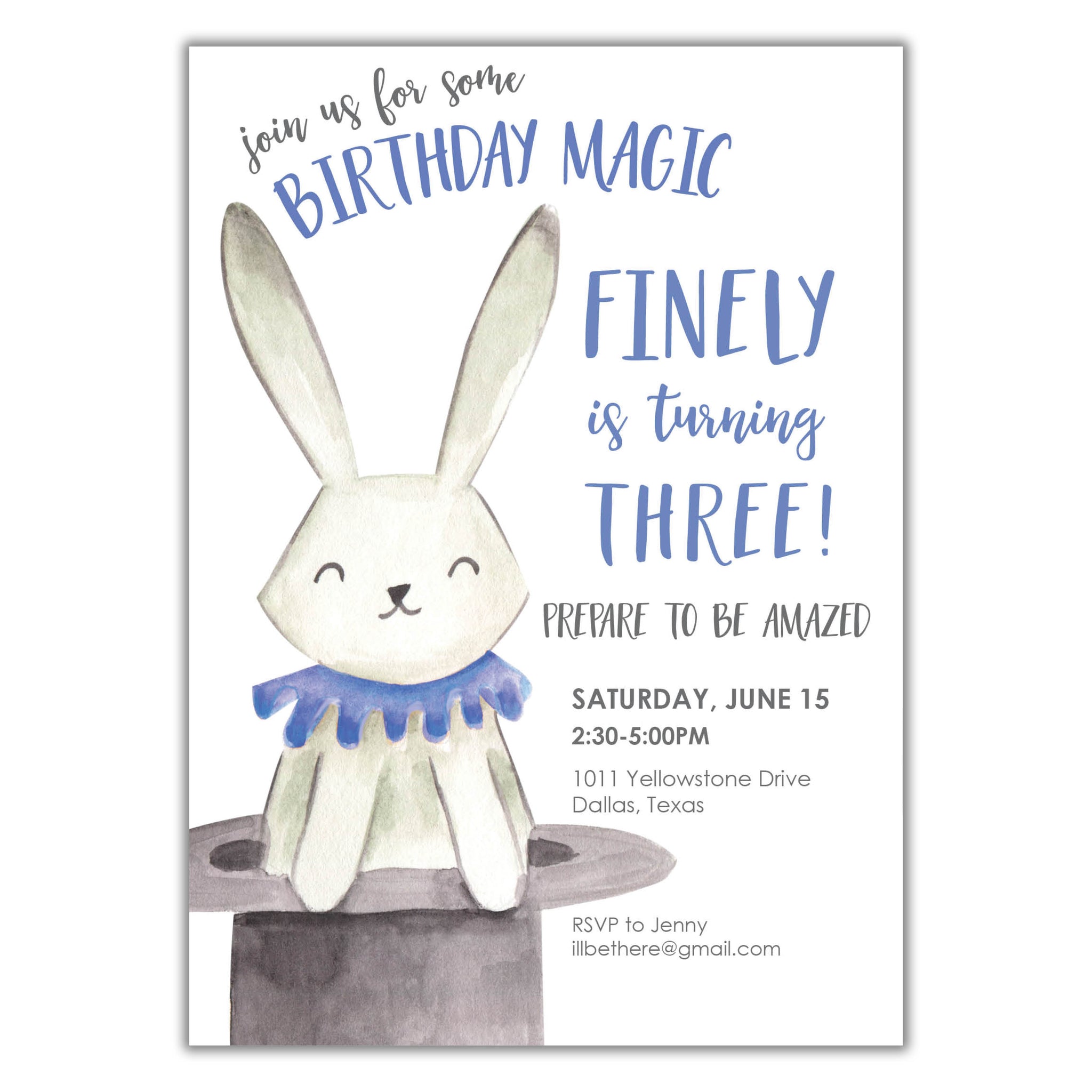 Magic Birthday Invitation