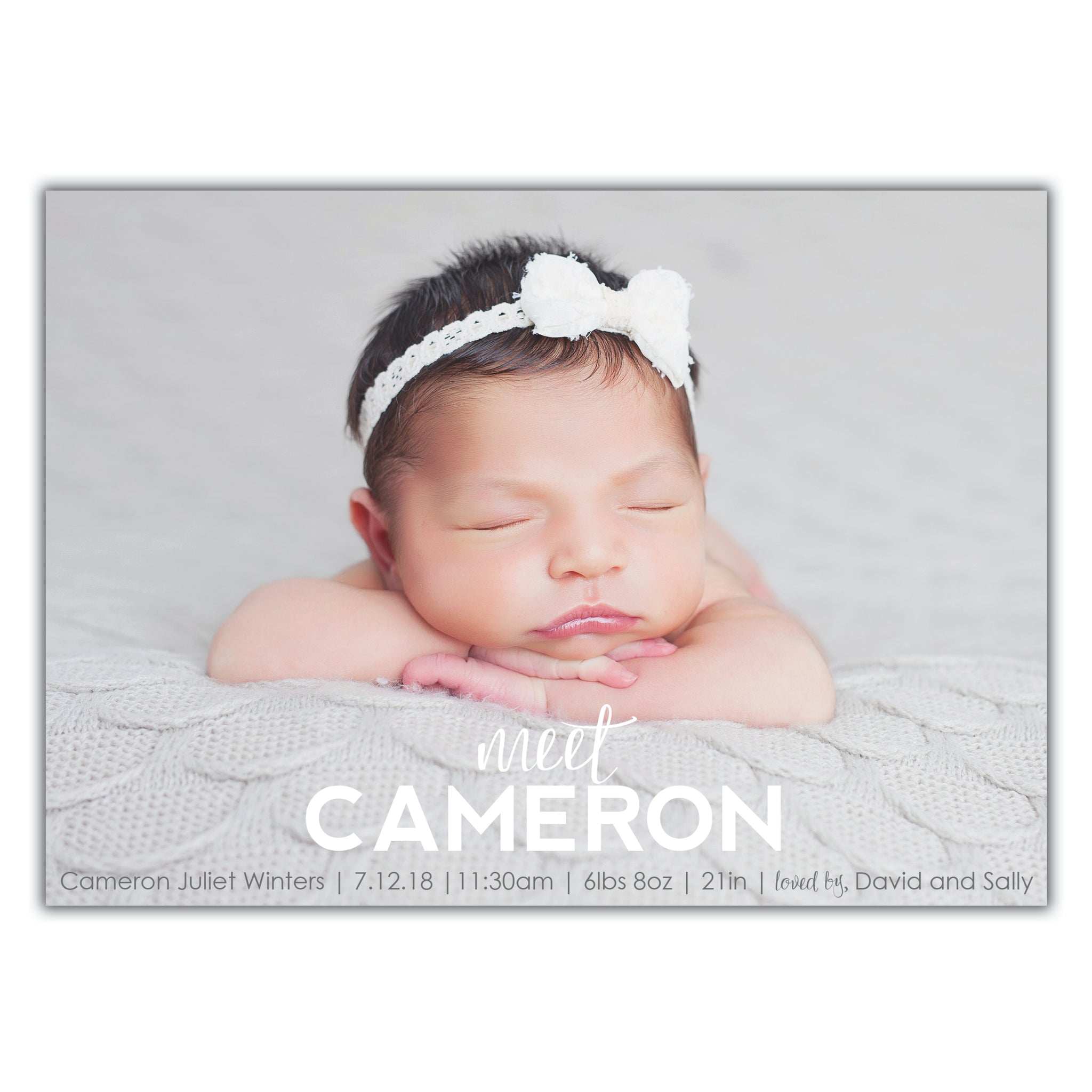 Meeting Birth Announcement