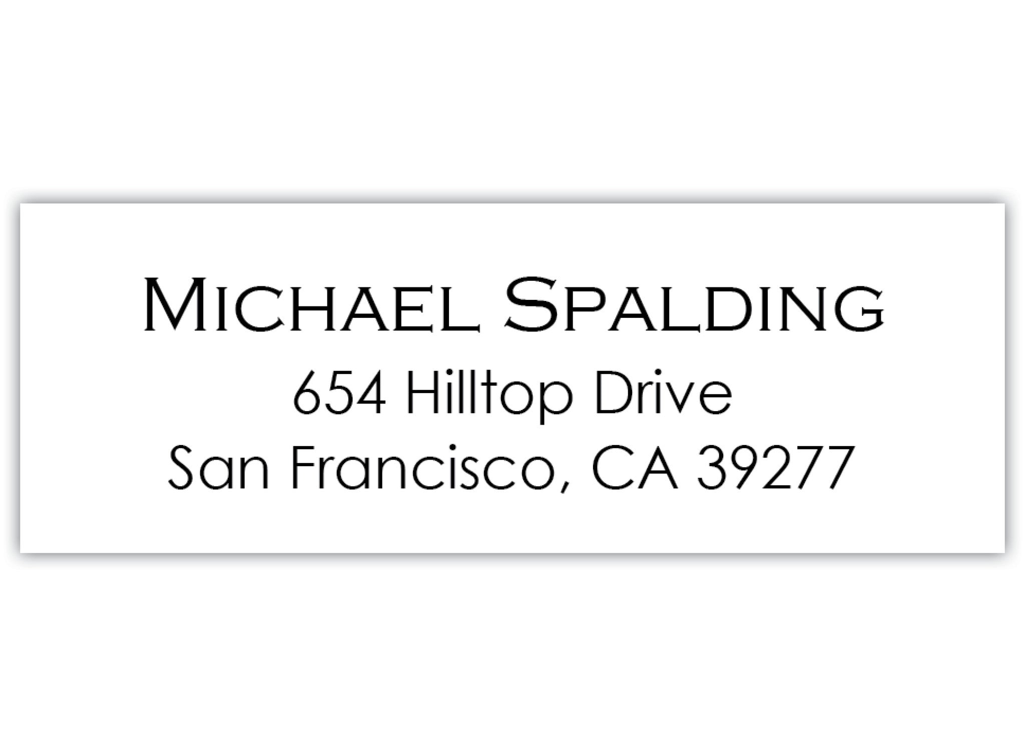 Classic Return Address Label