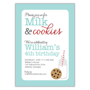 Milk and Cookies Invitation