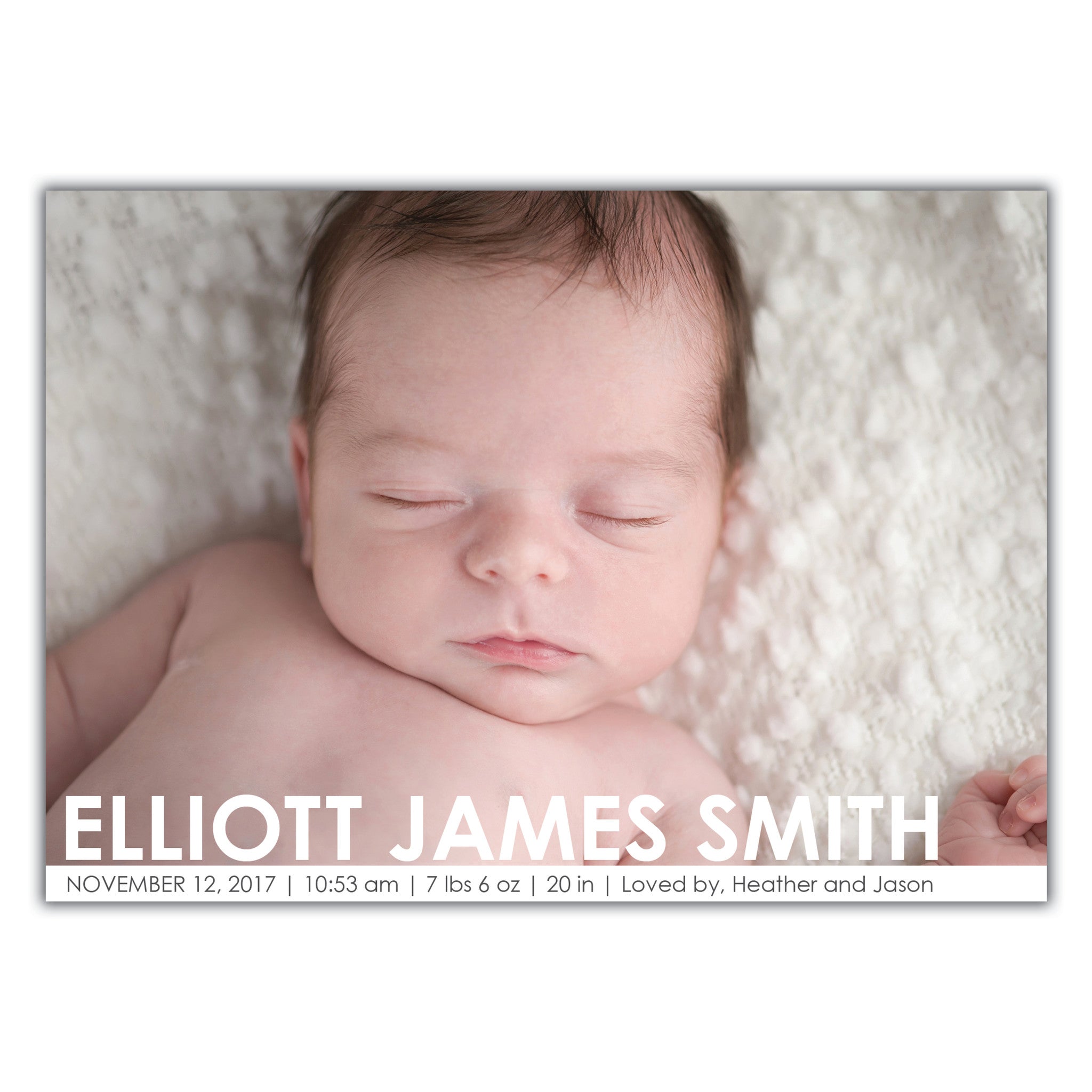 Modern Birth Announcement