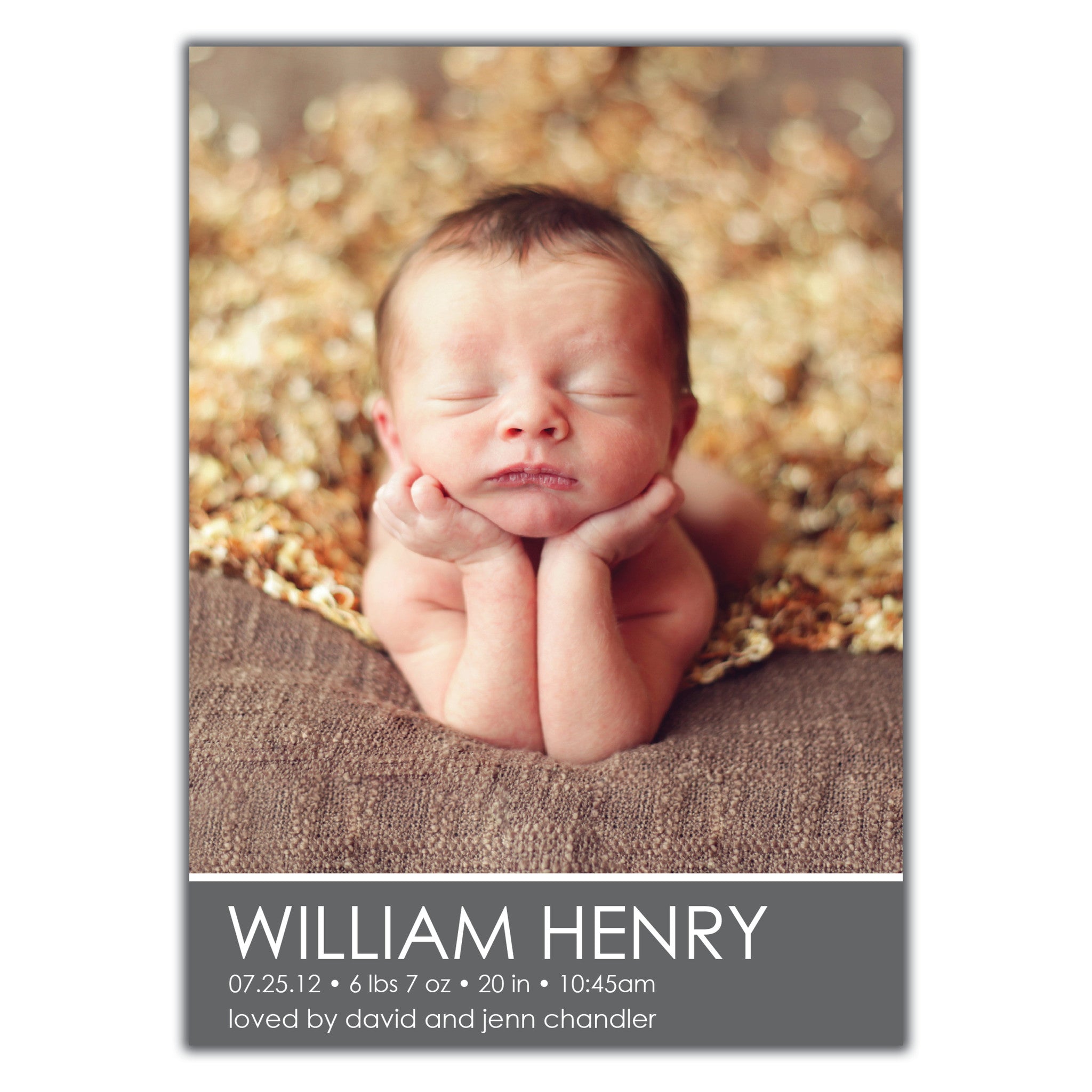 Modern Birth Announcement