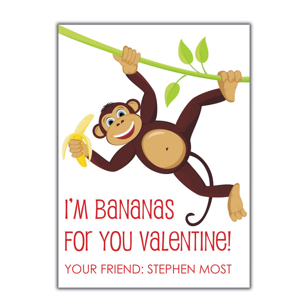 Monkey Valentine. Instant Download