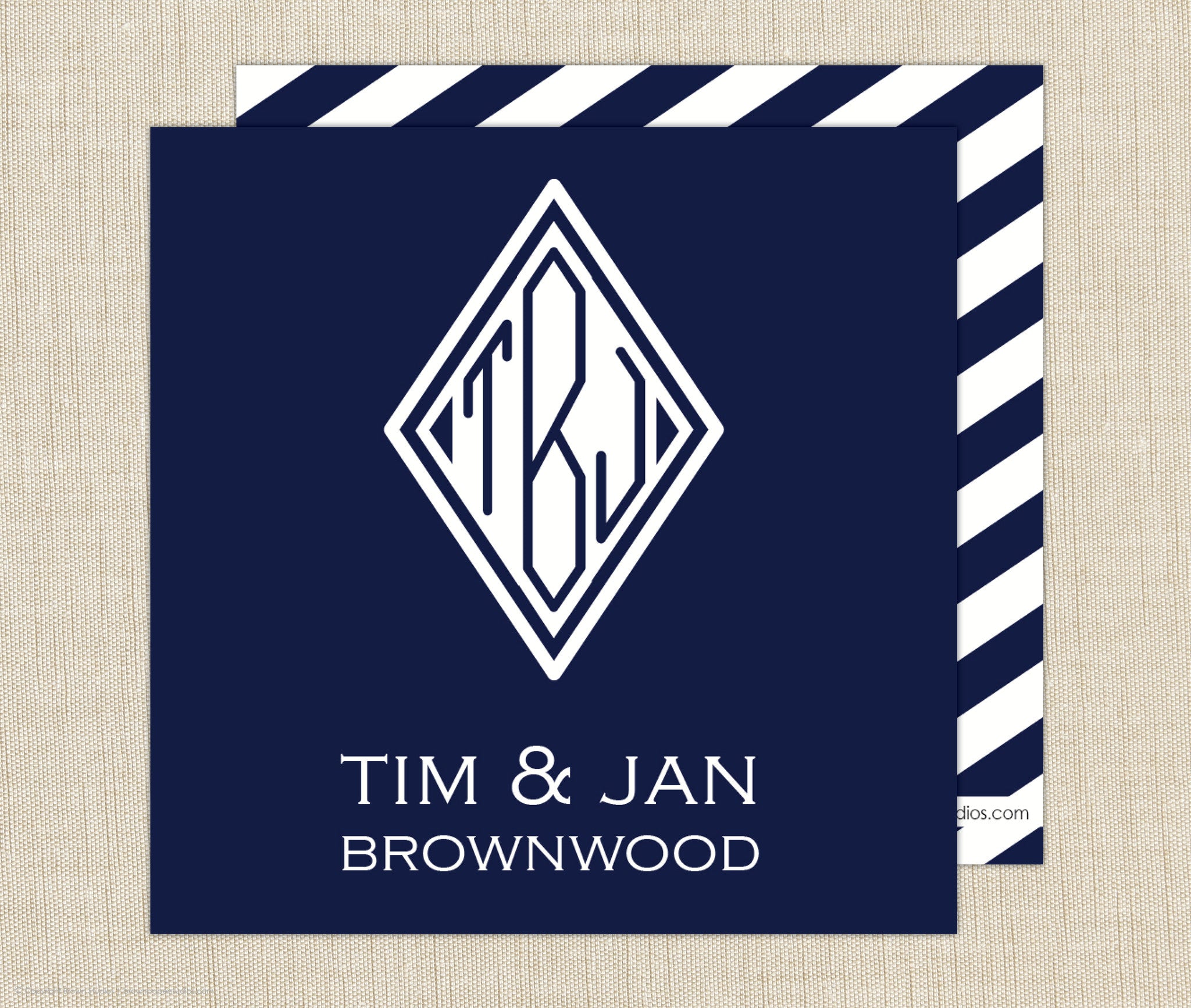 Monogram Enclosure Cards