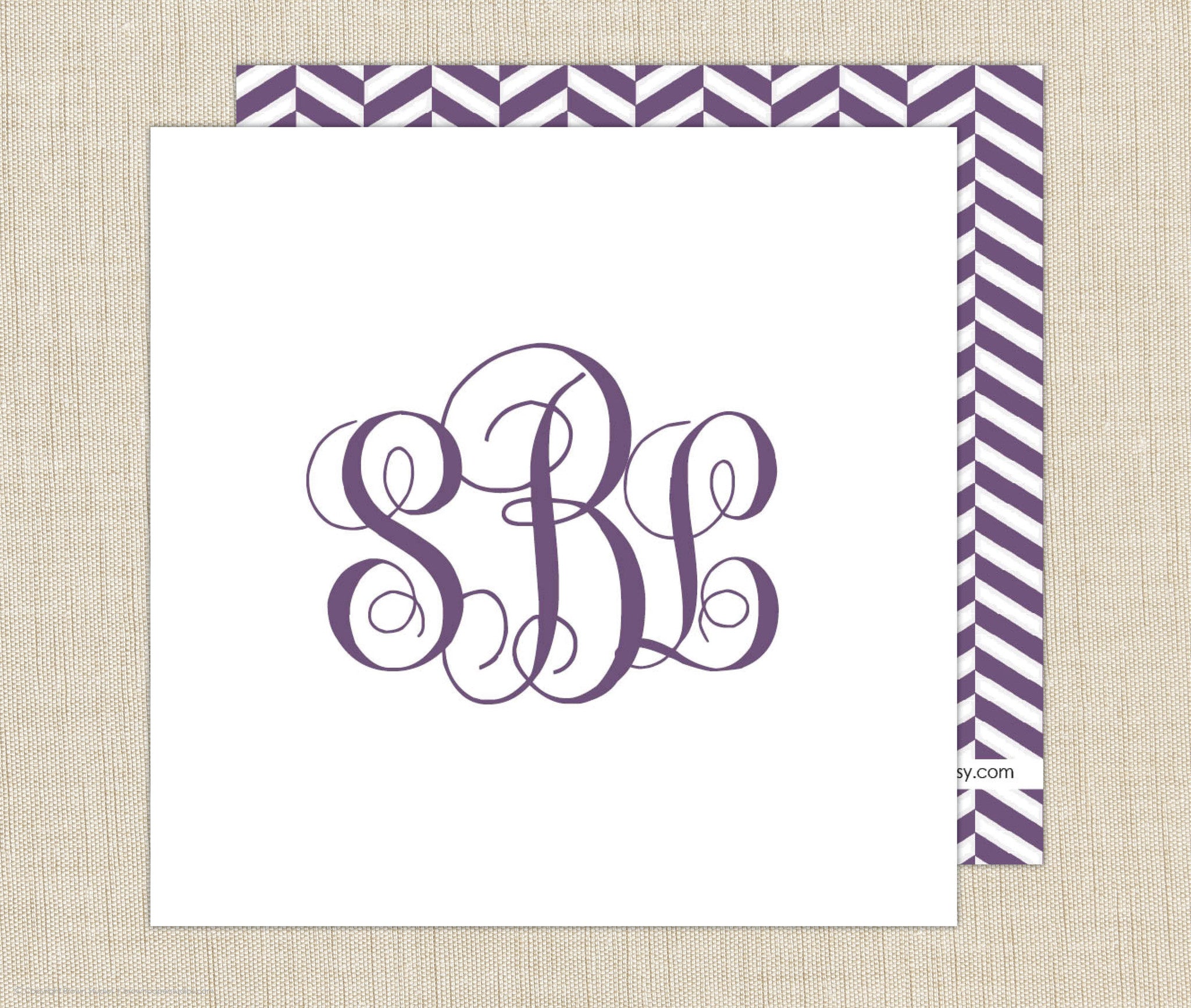 Monogram Enclosure Cards