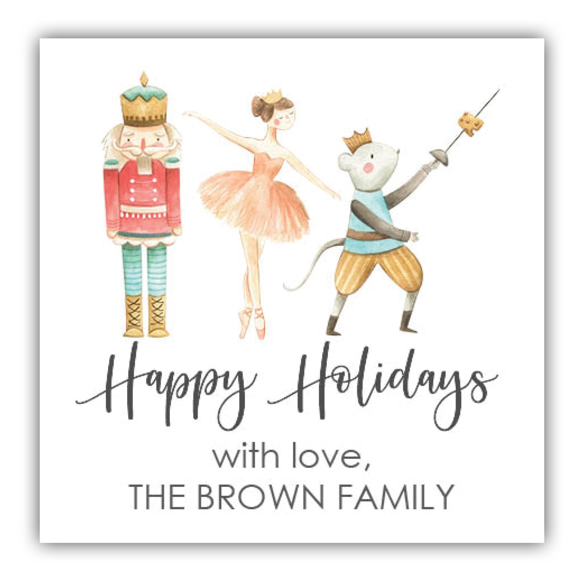 Nutcracker Gift Label