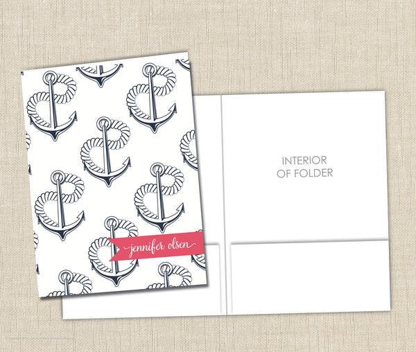 Personalized Folder Anchors Away