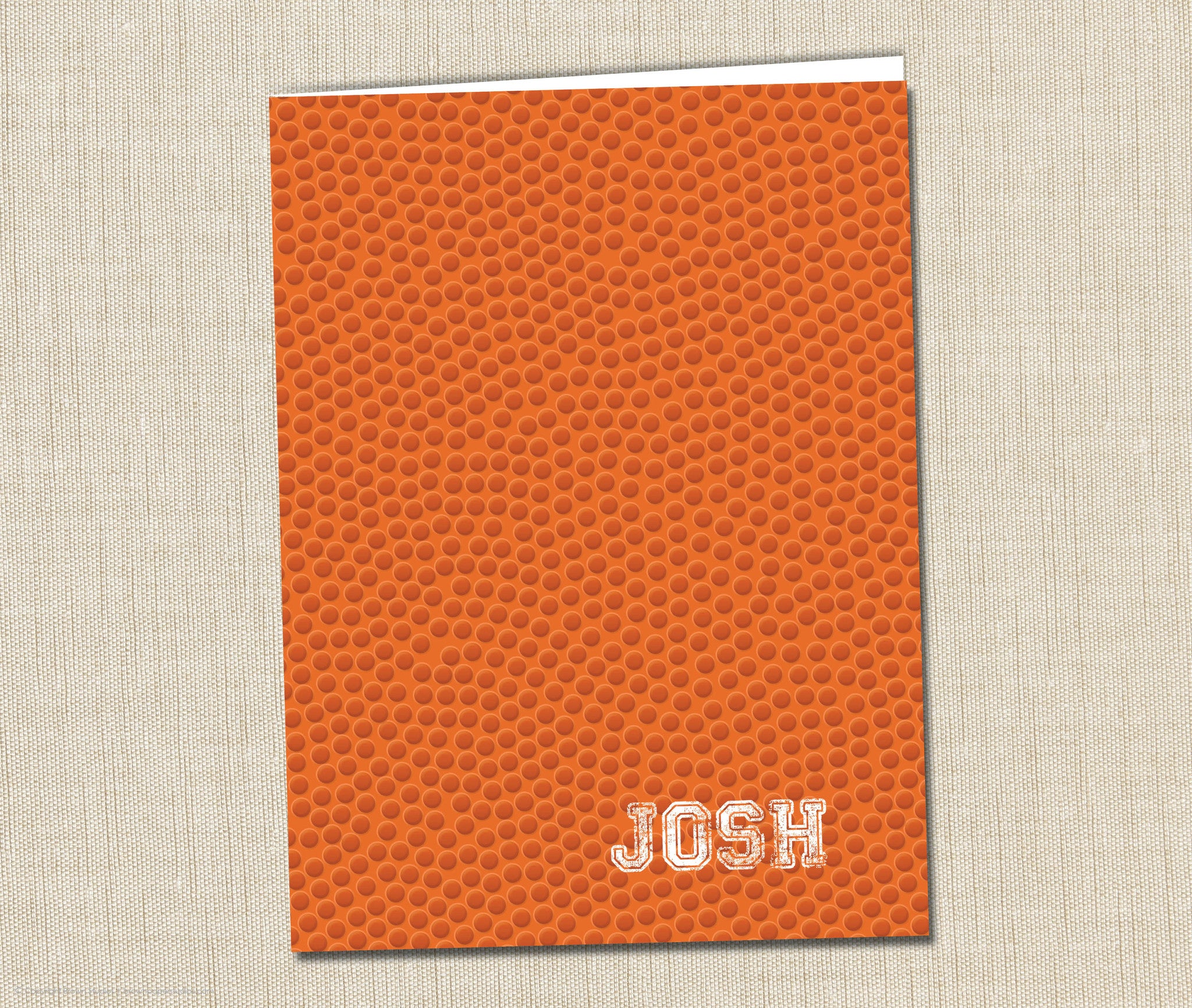 Personalized Folder Basketball