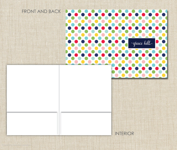 Personalized Folder Cheery Dots