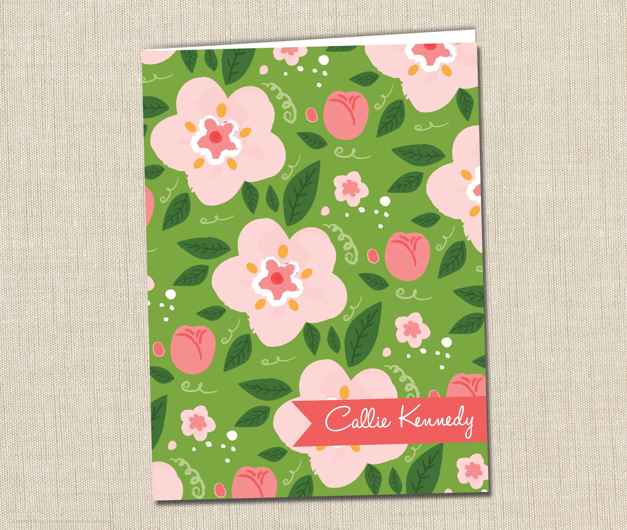 Personalized Folder Flowers