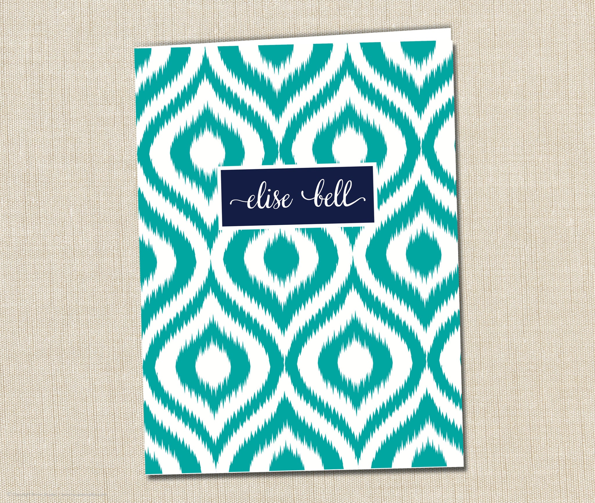 Personalized Folder Girls Ikat