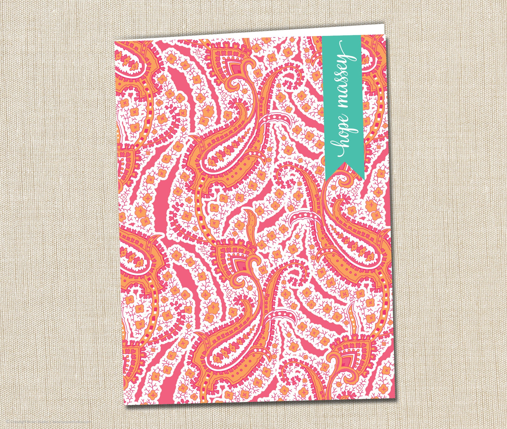 Personalized Folder Paisley