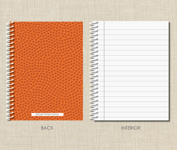 Personalized Basketball Spiral Notebook