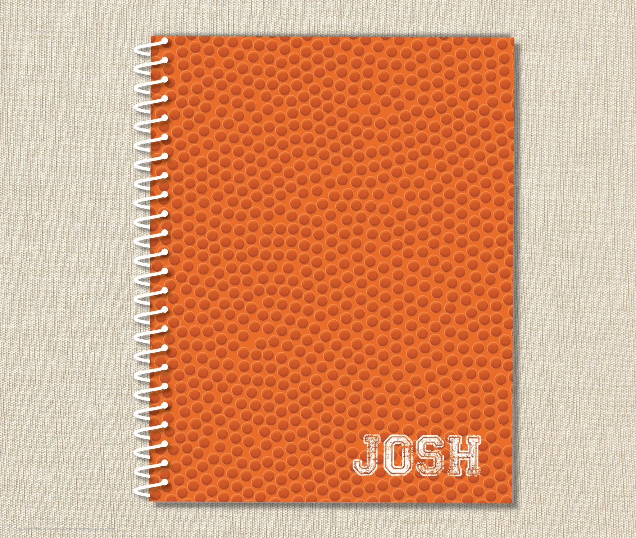 Personalized Basketball Spiral Notebook