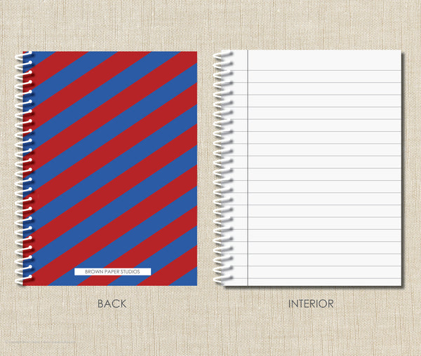 Personalized Rugby Spiral Notebook