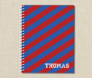 Personalized Rugby Spiral Notebook