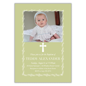 Photo Baptism Invitation