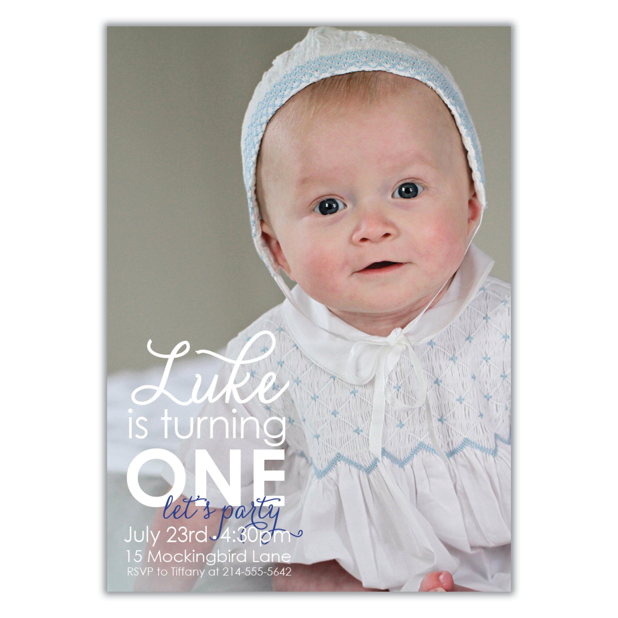 Photo Birthday Invitation