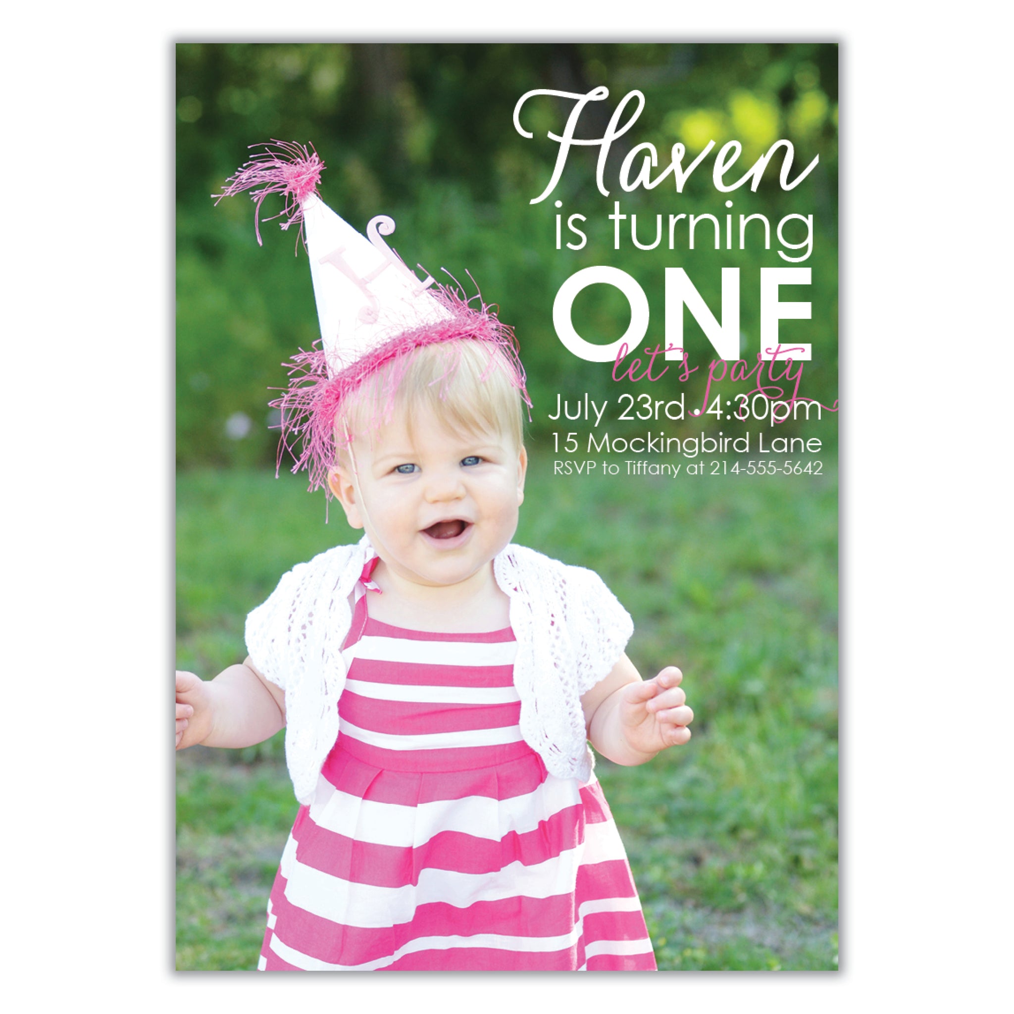 Photo Birthday Invitation