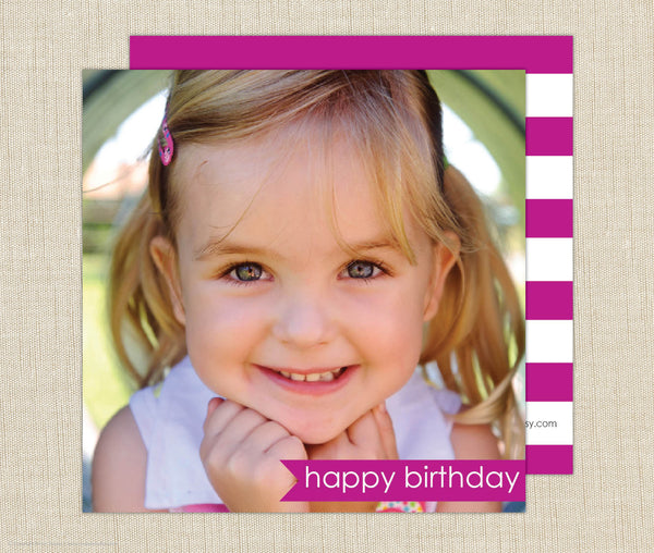 Girl Photo Gift Enclosure Cards