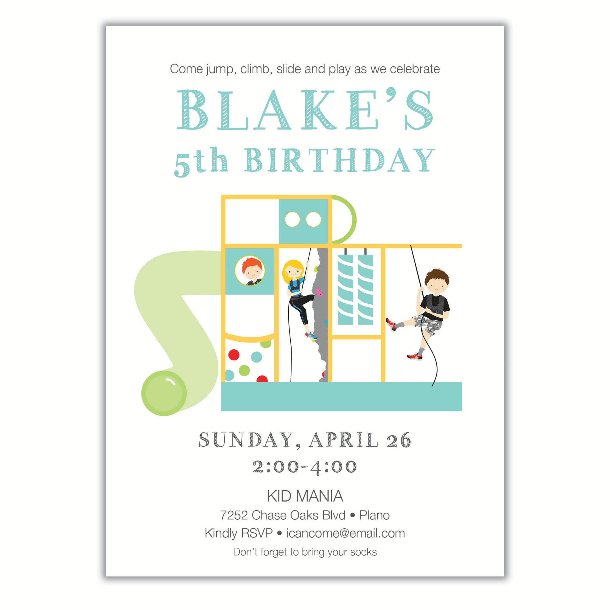 Playground Birthday Invitation