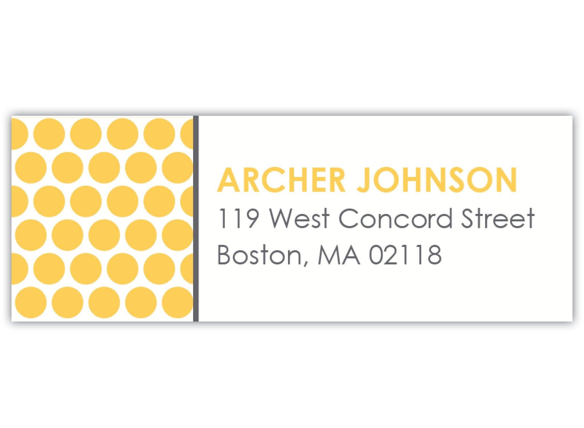 Stylish Dots Return Address Labels