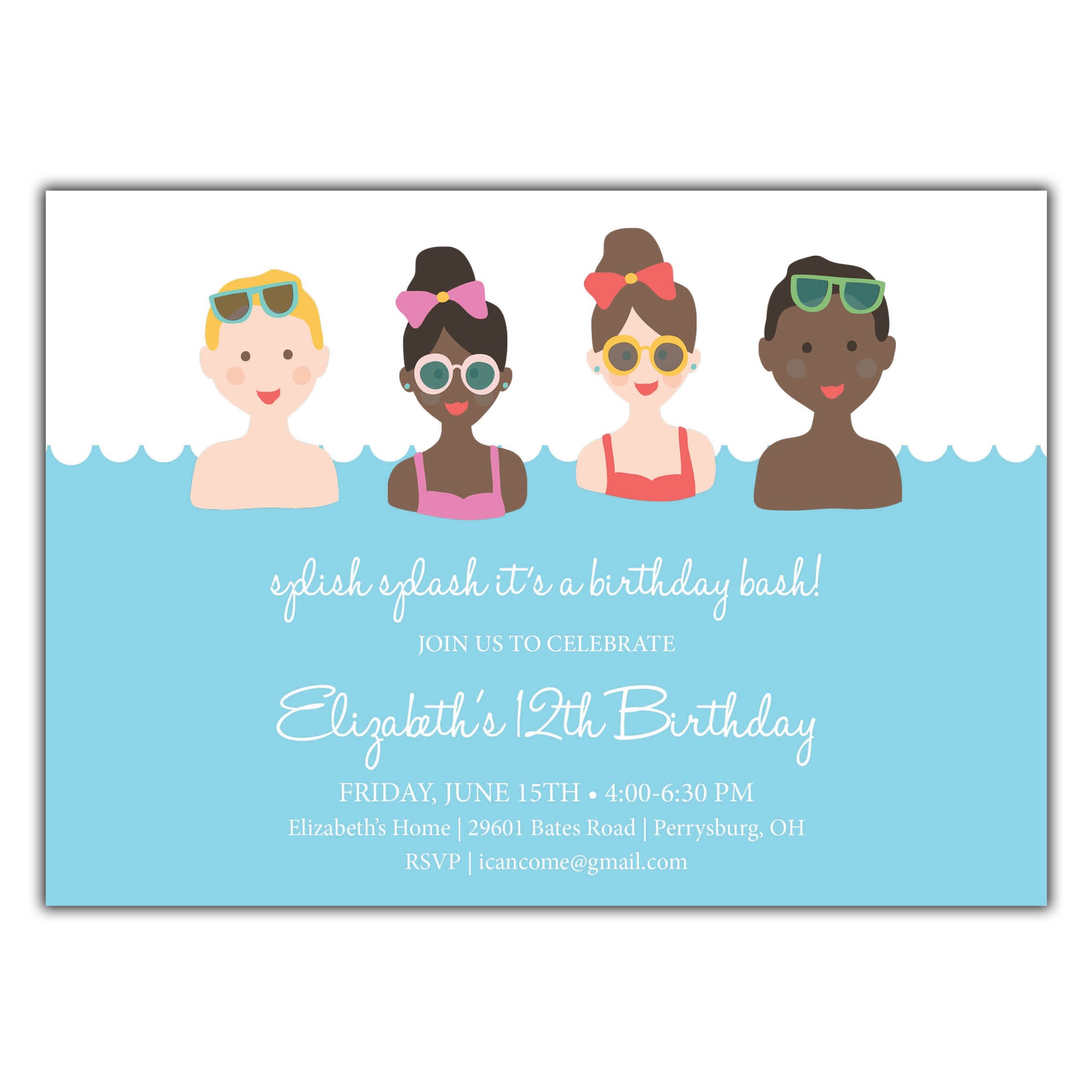 Pool Party Invitation