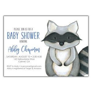 Racoon Baby Shower