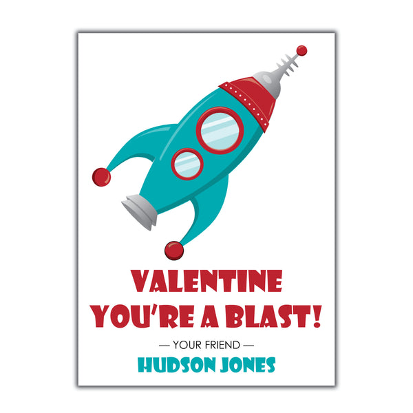 Rocket Valentine. Instant Download