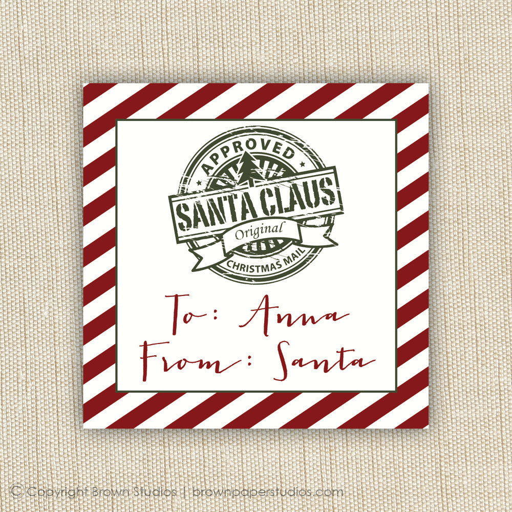 Santa Gift Labels