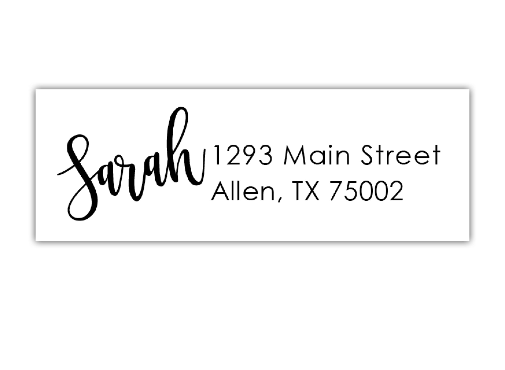 Single Name Return Address Labels