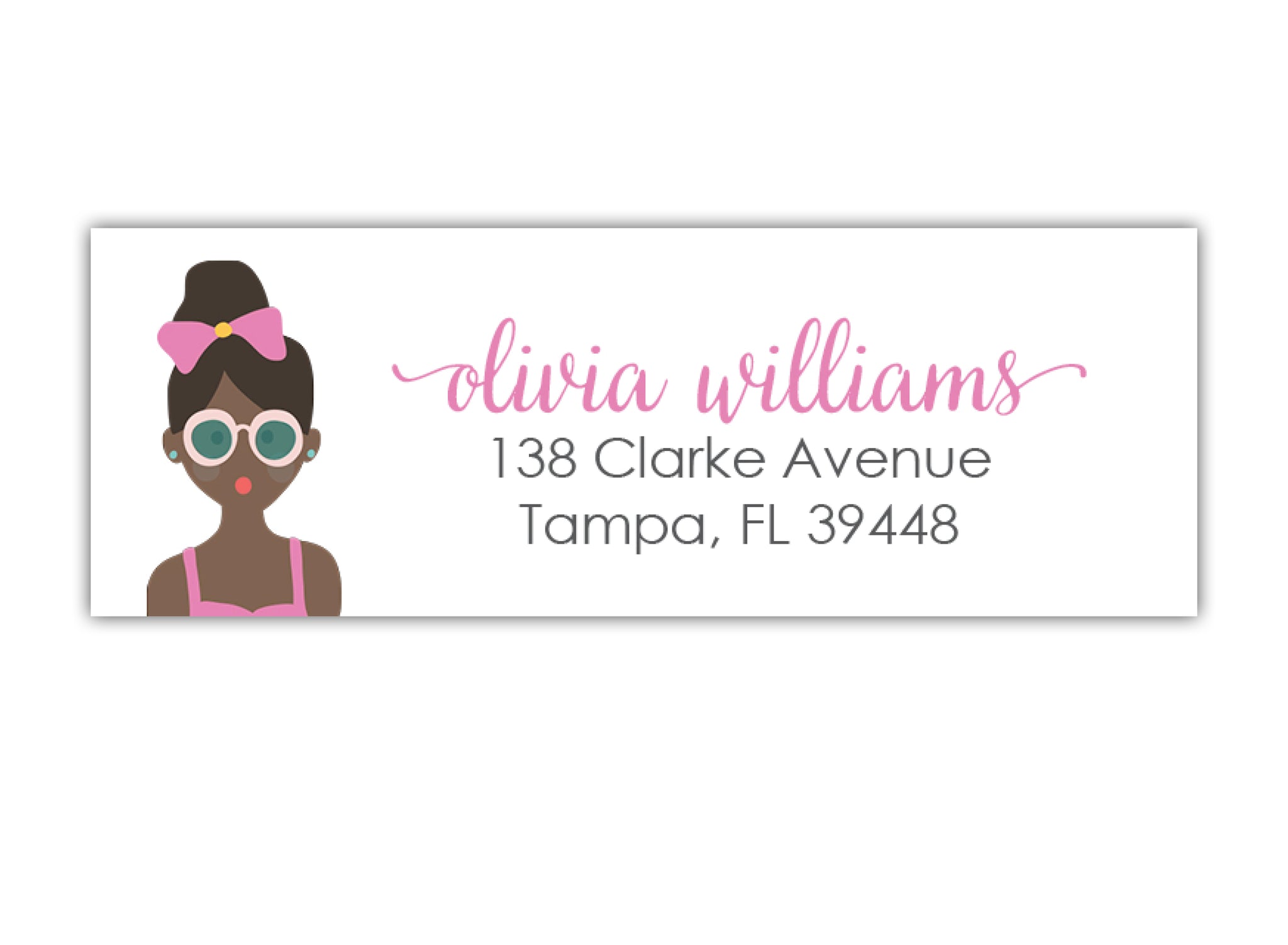 Summer Girl Return Address Labels